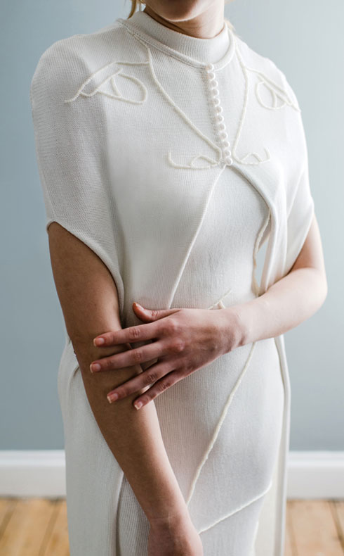 CoopCouture embroidered bridal cape